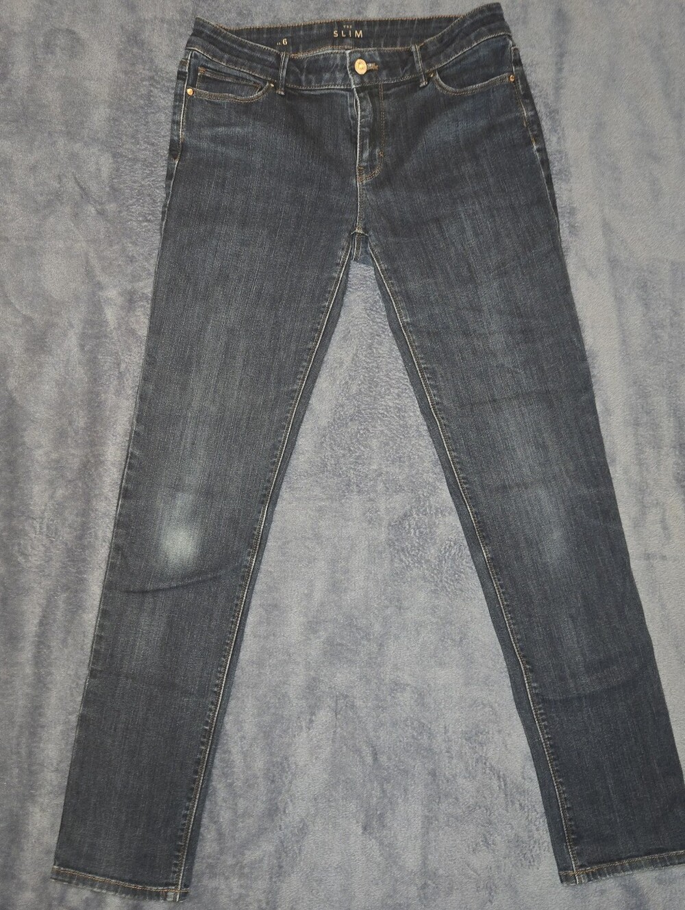 WhBM Dark Blue Slim Straight Jeans
